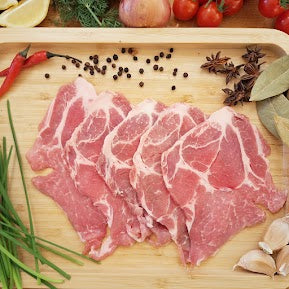 豬梅頭烤肉片 - 厚切(1cm)